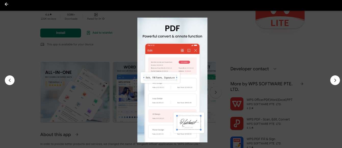 Aplikasi WPS Office WPS PDF