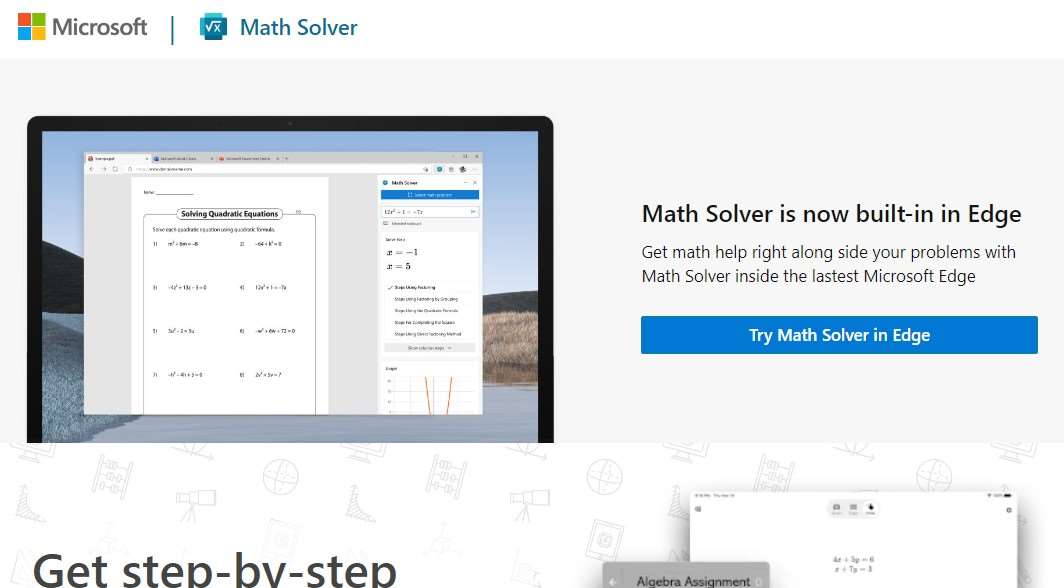 Microsoft Math Solver