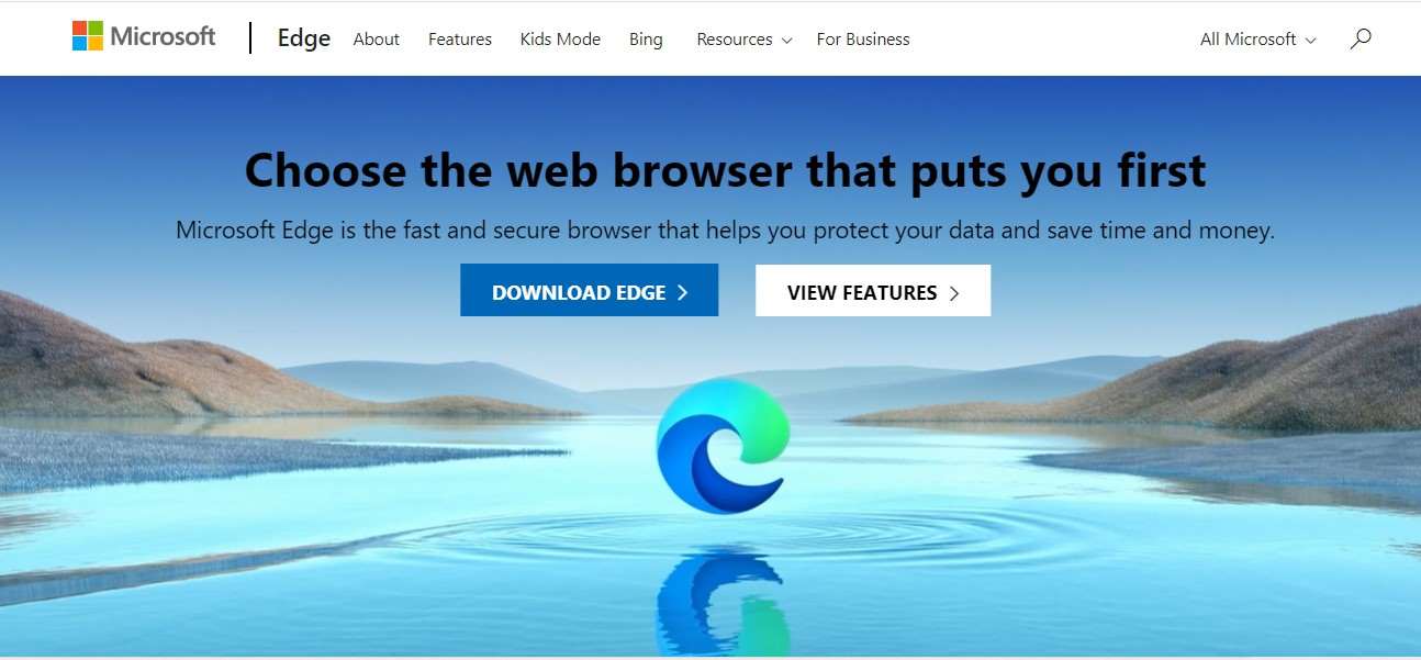 Aplikasi Browser Microsoft Edge