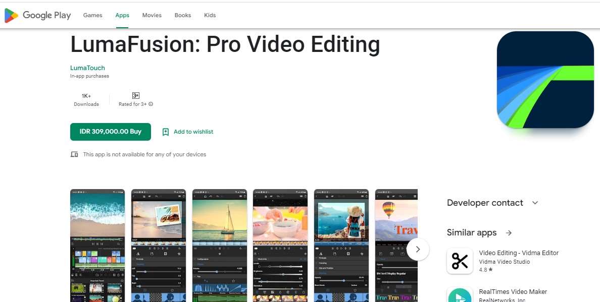 Aplikasi Edit Video di HP LumaFusion Pro Video Editing