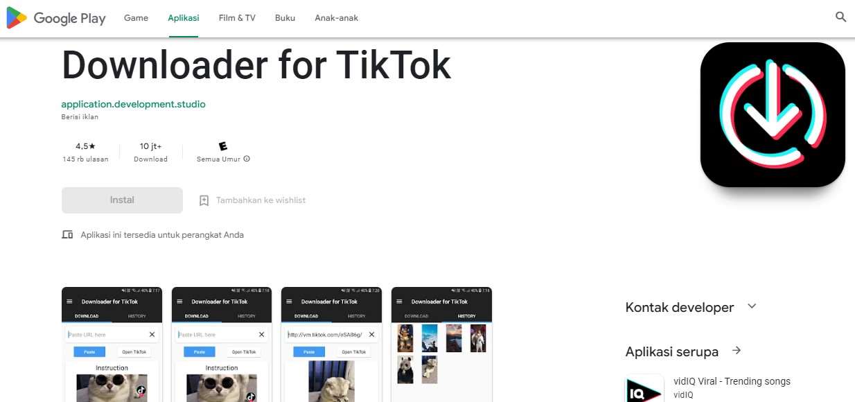 Download TT Tanpa Watermark Downloader for TikTok